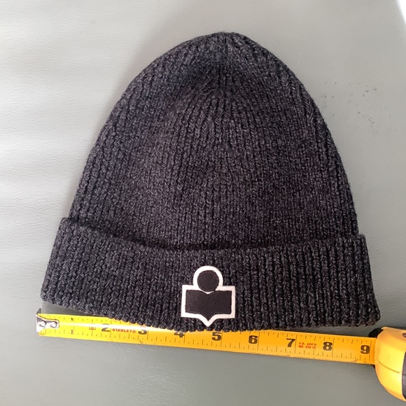 Isabel Marant Isable Marant Bayle Logo Merino Wool Beanie - Picture 4 of 7